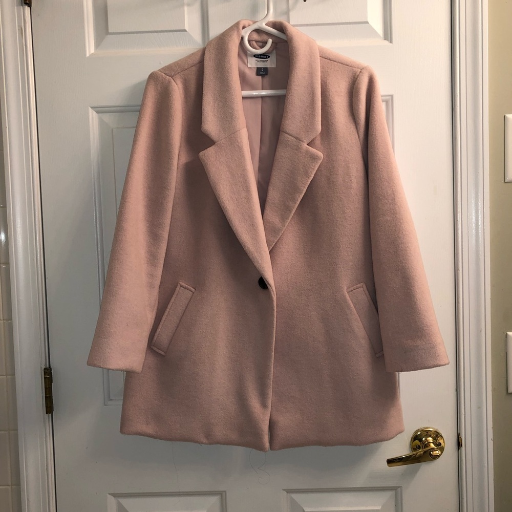 NEVER WORN Pink Pea Coat - Old Navy